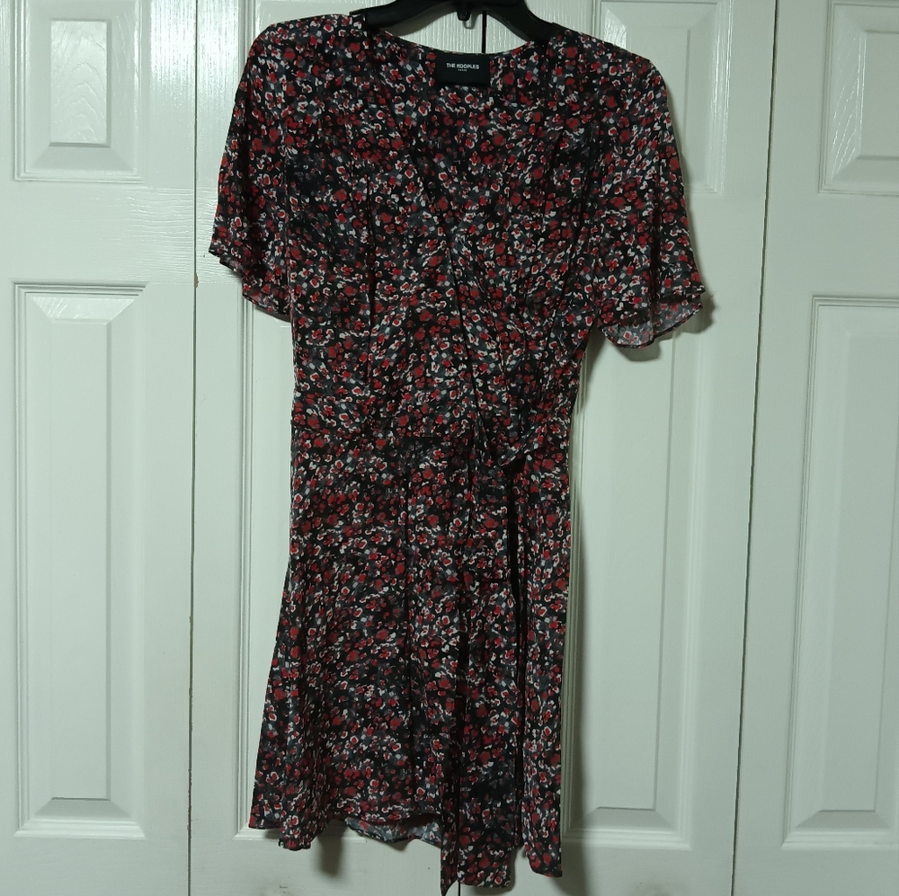 The Kooples Floral Wrap Mini Dress
